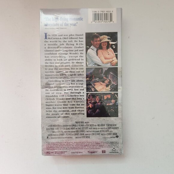 Warner Bros. Hits "Forever Young" VHS Sealed Mel Gibson Romantic Adventure 1992 - Picture 4 of 7